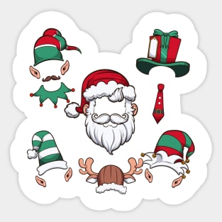 Christmas Hats Sticker